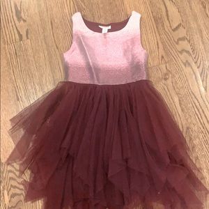 Cat and Jack Red Shimmer Tutu Dress